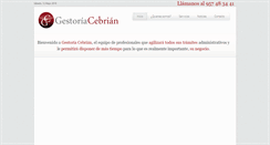 Desktop Screenshot of cebriangestoria.com